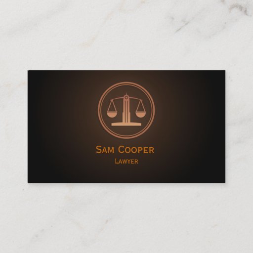 Customizable Lawyer Business Card