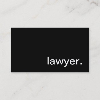 Lawyer Business Card by HolidayZazzle at Zazzle