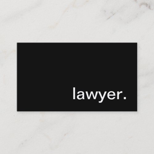 Lawyer Business Card