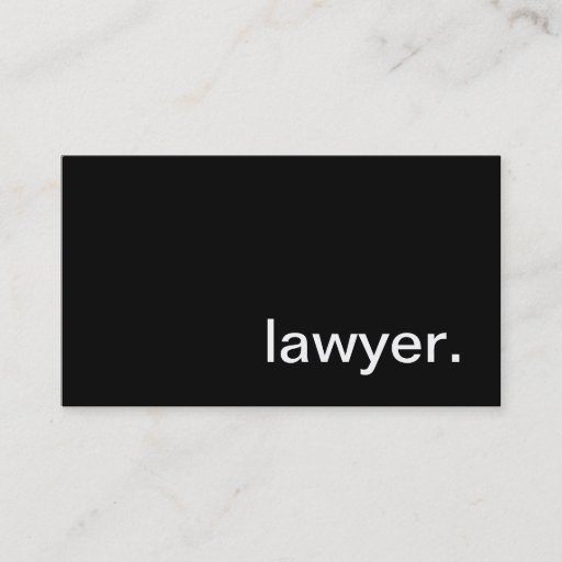 Customizable Lawyer Business Card