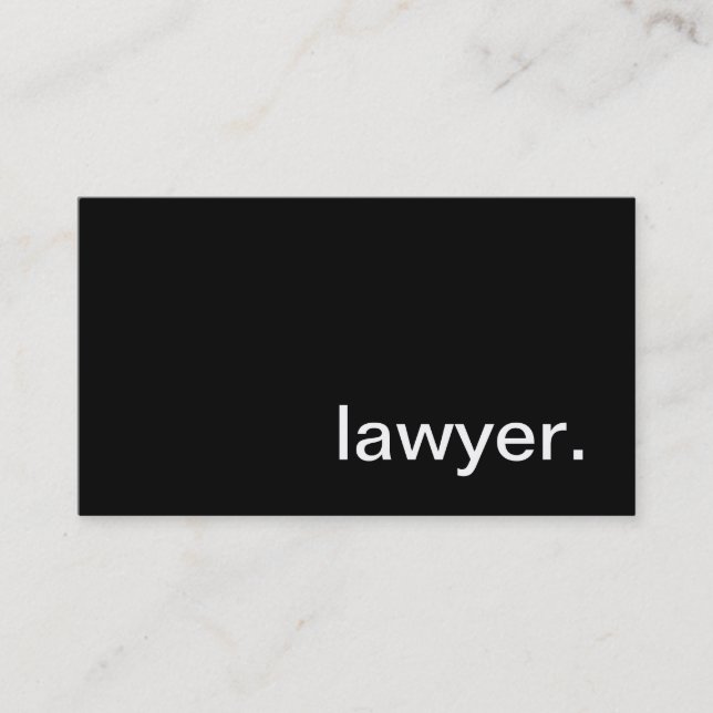Lawyer Business Card (Front)