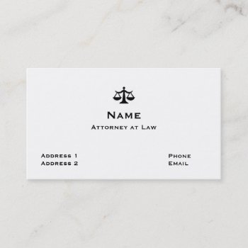 Lawyer Business Card 1 by aleonard4 at Zazzle