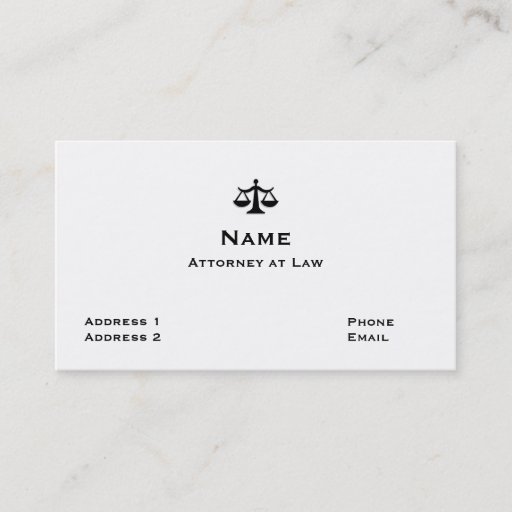 Customizable Lawyer business card 1