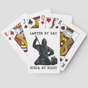 Lawyer By Day, Ninja By Night Poker Cards