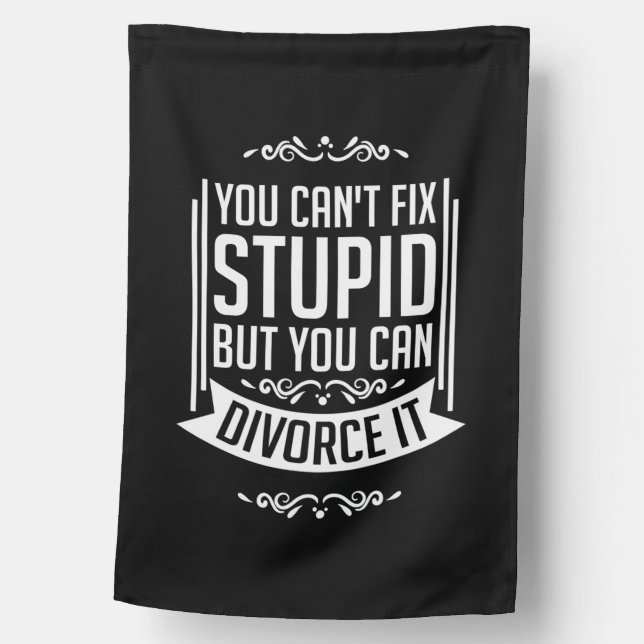 Lawyer Can Divorce It House Flag (Front)