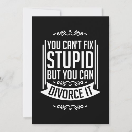 Lawyer Can Divorce It Invitation