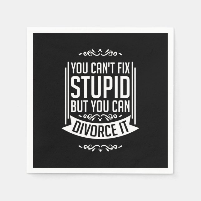Lawyer Can Divorce It Napkins (Front)