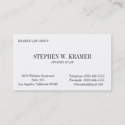 Lawyer Card Business Card