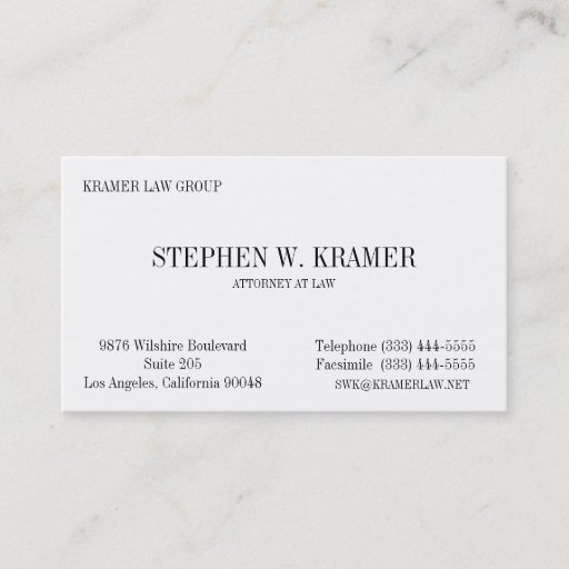 Customizable Lawyer Card Business Card