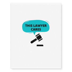 LAWYER CARES TEMPORARY TATTOOS