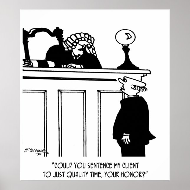 Lawyer Cartoon 5298 Poster (Front)