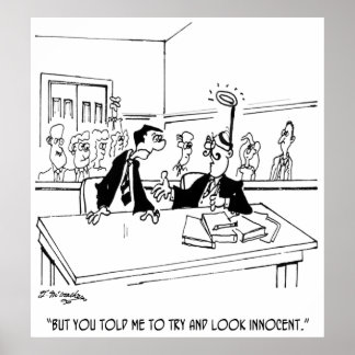 Lawyer Cartoon 5299 Poster