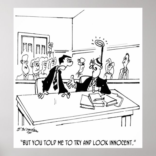 Lawyer Cartoon 5299 Poster (Front)
