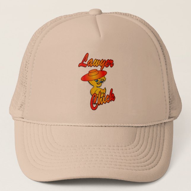 Lawyer Chick #5 Trucker Hat (Front)
