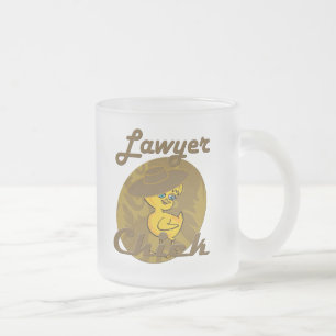 Lawyer Chick #6 Frosted Glass Coffee Mug