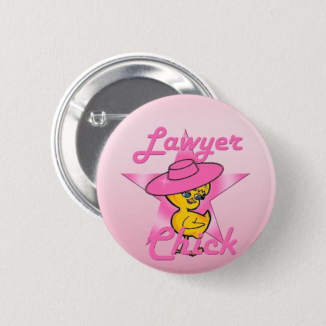 Lawyer Chick #8 Button (Front & Back)