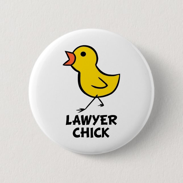 Lawyer Chick Button (Front)