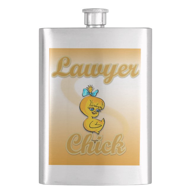 Lawyer Chick Flask (Front)