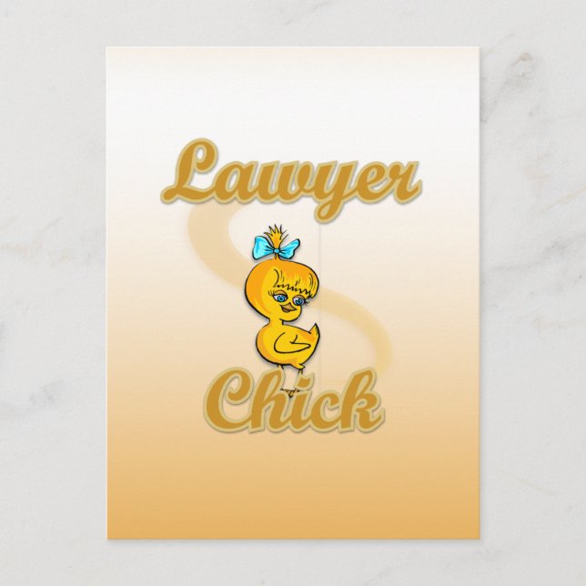Lawyer Chick Postcard (Front)