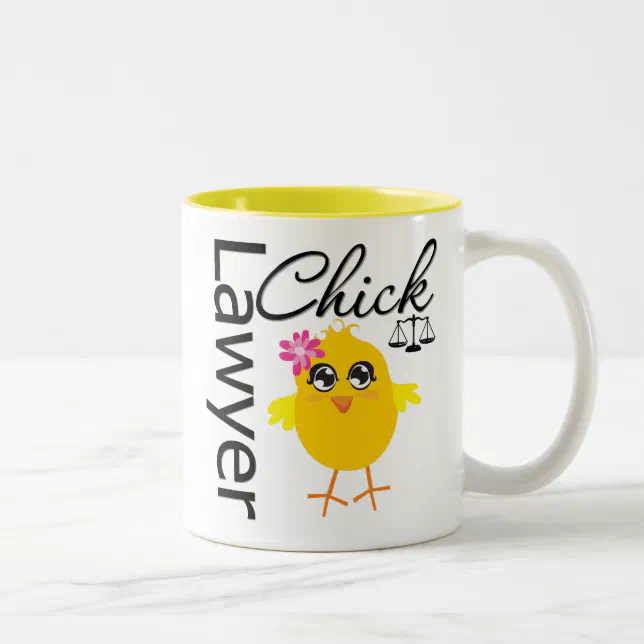 Lawyer Chick Two-Tone Coffee Mug (Right)
