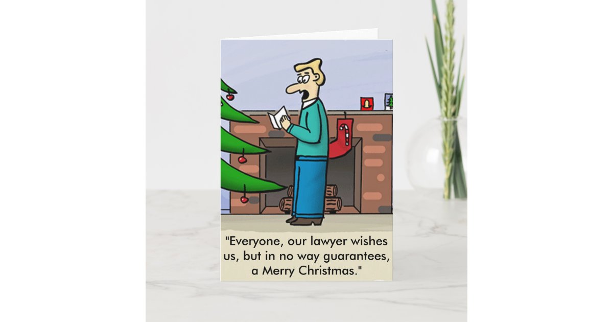 Lawyer Christmas Card Zazzle