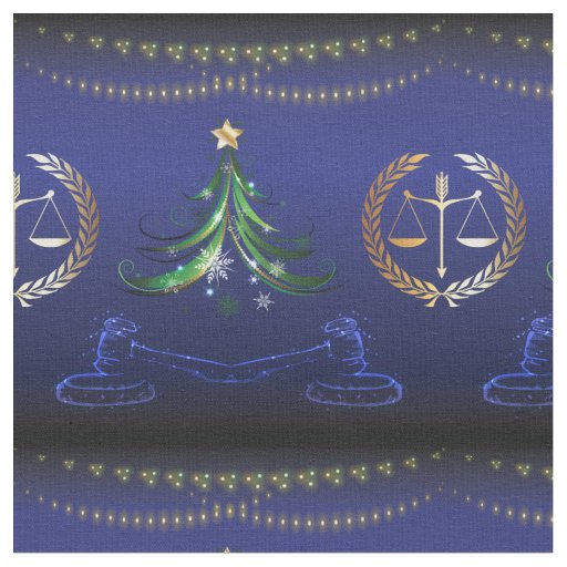 Lawyer Christmas Tree Elegant Fabric