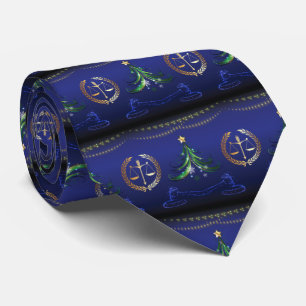 Lawyer Christmas Tree Elegant Neck Tie