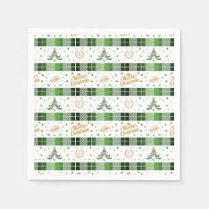 Lawyer Christmas Tree - Scales of Justice Napkins