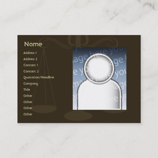 Customizable Lawyer - Chubby Business Cards