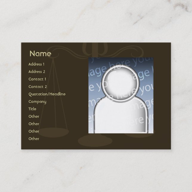 Lawyer - Chubby Business Card (Front)