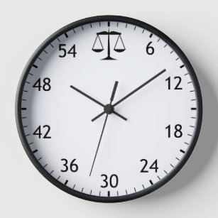 Lawyer Clock - for Attorney Barrister Solicitor