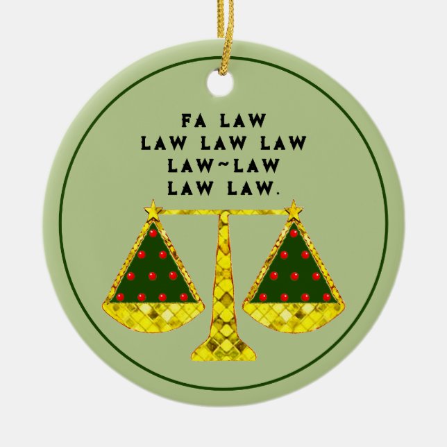 Lawyer Collectible Ceramic Ornament (Front)
