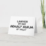 Lawyer Deadly Ninja by Night Card