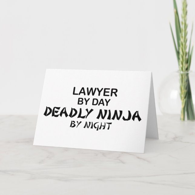 Lawyer Deadly Ninja by Night Card (Front)