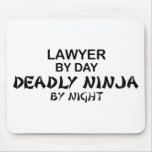 Lawyer Deadly Ninja by Night Mouse Pad