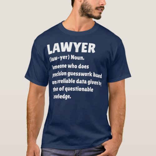 Lawyer Definition Funny Law School Student Gift T_Shirt