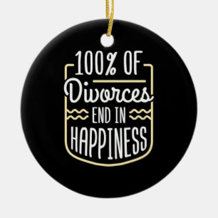 Lawyer Divorces End In Happiness Ceramic Ornament