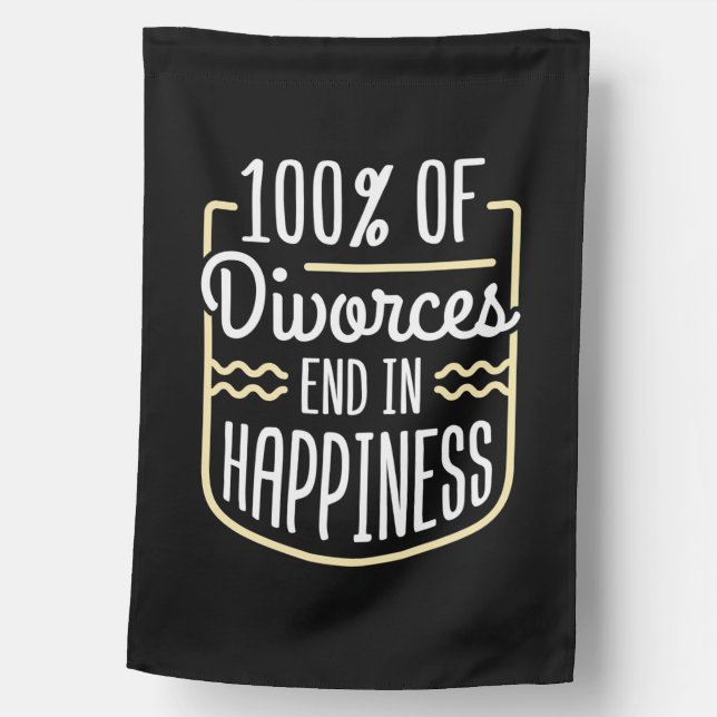 Lawyer Divorces End In Happiness House Flag (Front)