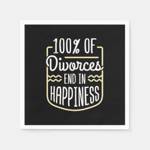 Lawyer Divorces End In Happiness Napkins