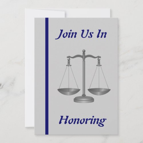 Lawyer Doctor Of Law Retirement Invitation