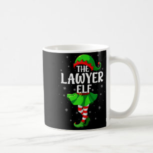 Lawyer Elf Christmas Girls Women Elf Squad Xmas Fa Coffee Mug