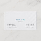 Lawyer Firm Attorney of law Blue Court Pillar Icon Business Card (Back)
