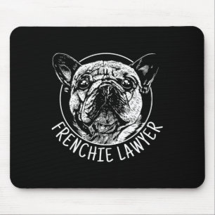 Lawyer French Bulldog Fun Dog Men Women  Mouse Pad