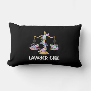 Lawyer Girl Lumbar Pillow