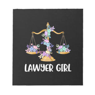 Lawyer Girl Notepad