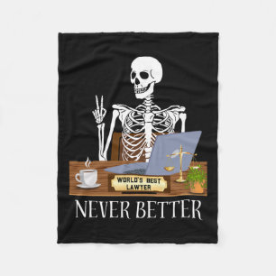 Lawyer Halloween Fleece Blanket