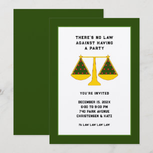 Lawyer Holiday Party Invitation