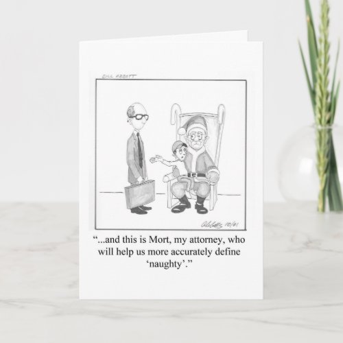 Lawyer Humor Christmas Greeting Card