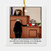 Lawyer Humor Christmas Ornament