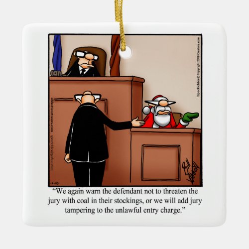 Lawyer Humor Christmas Ornament